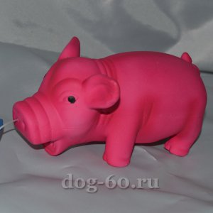 Свинка хрюкающая ярко-розовая
